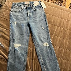 Wrangler denim jeans women’s high rise rodeo straight crop size 2/26